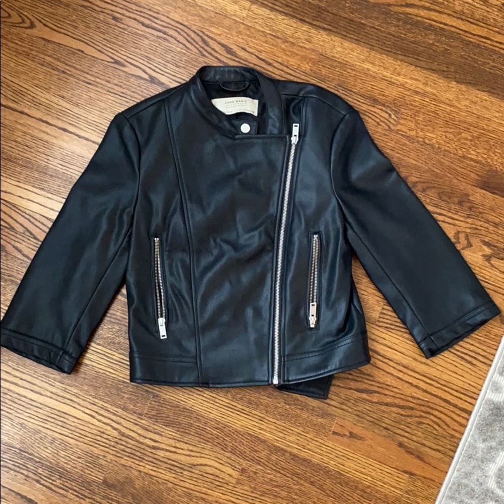Zara leather jacket